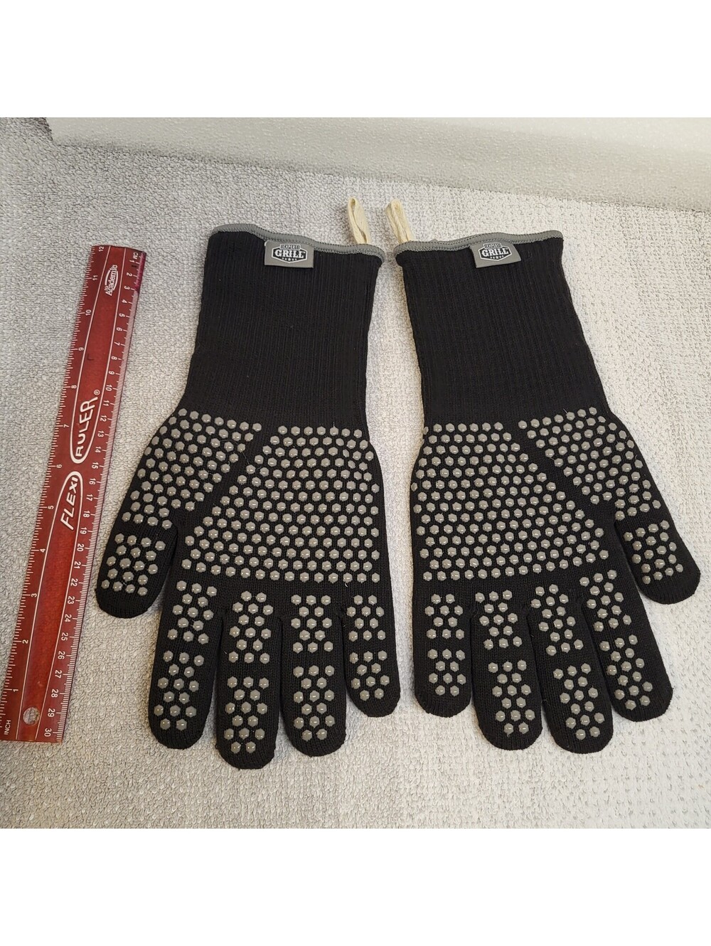 Expert Grill Black Heat Resistant BBQ Grilling Gloves